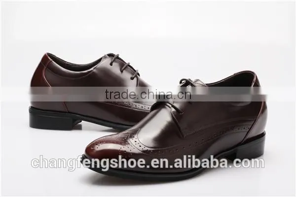 Patent Leather Men Shoes / Retro Brogue Carved Formal Dress Shoes photo-4