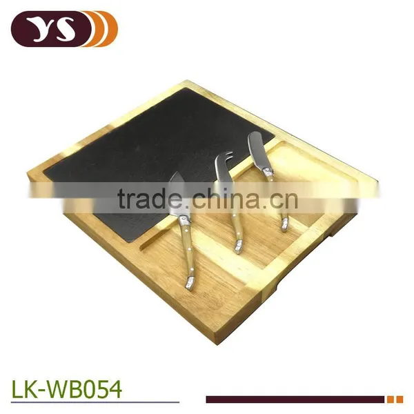Square Slate Cheese Board With Cheese Knife photo-2