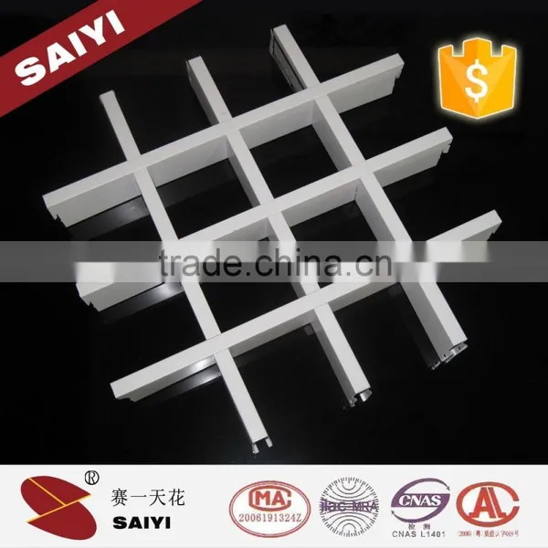 75mm*75mm New Product Inside Decorcation Aluminum Grid Ceiling photo-4