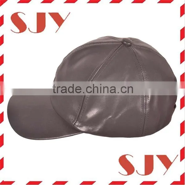 6 Panel Promotional Custom Baseball Caps Wholesale Leather Hats photo-3