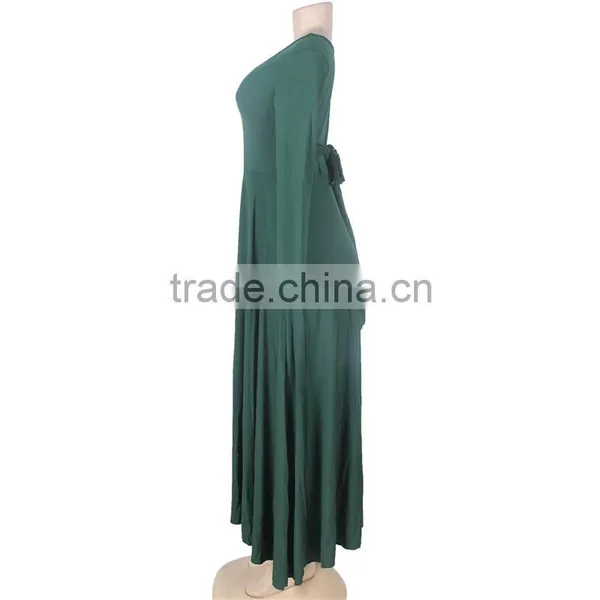 Hot Selling New Design Long Maxi Dress Long Sleeve One-piece Dress photo-5