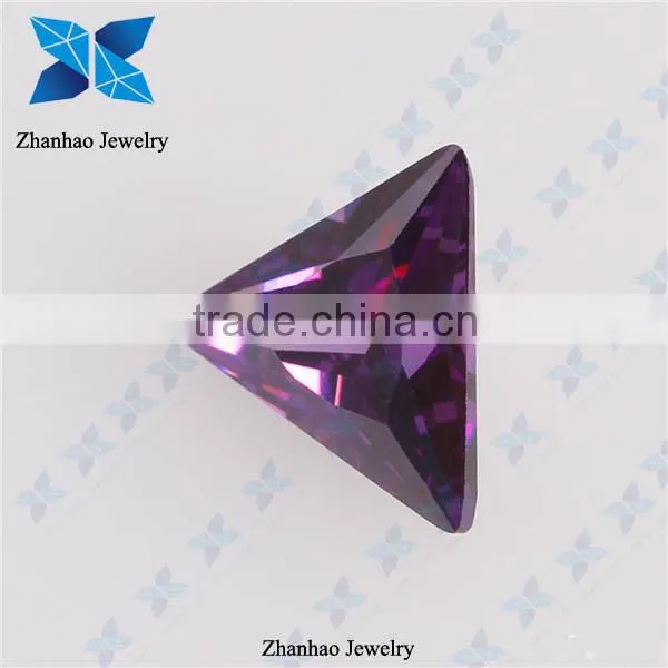 Amethyst Triangle Ladies Artificial Stone Jewellery