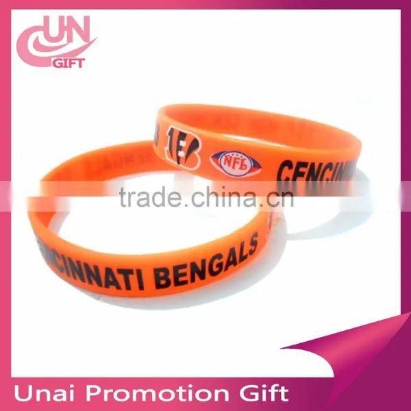Wholesale Silicone Bracelet Print Logo Manufacturer #F-874 photo-3