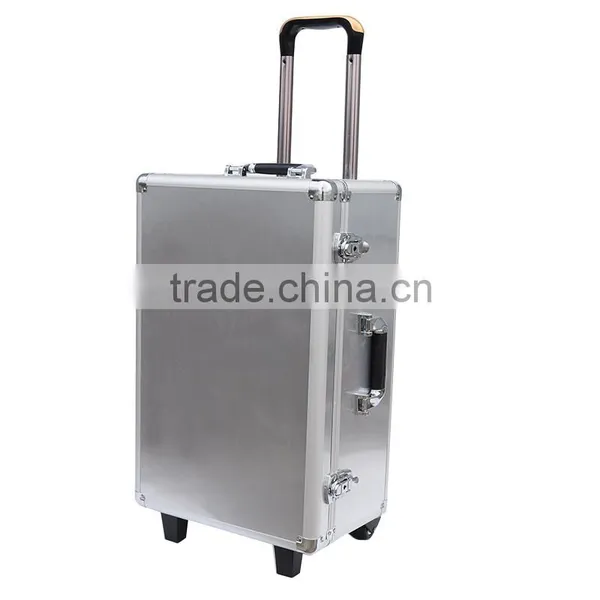 Aluminum Carrying Case With Pull Rod and Wheels for DJI Phantom 4 RC Drone photo-2