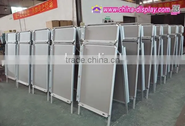Outdoor Portable Moving Kiosk Billboard Poster Stand Double Sided photo-4