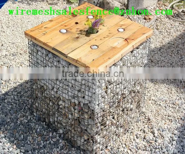 Galvanized+PVC Coated Gabion/gabion Baskets for Sale/gabion Wall Price photo-2