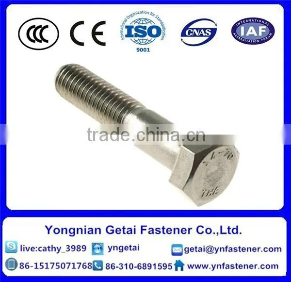 Din933 Grade 4.8 Full Thread M20 M48 Hex Bolt Standard Size High Quality photo-3