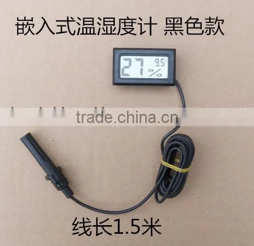 Mini Shape Accurate LCD Digital Hygrometer Thermometer With OEM Length Sensor Probe photo-2