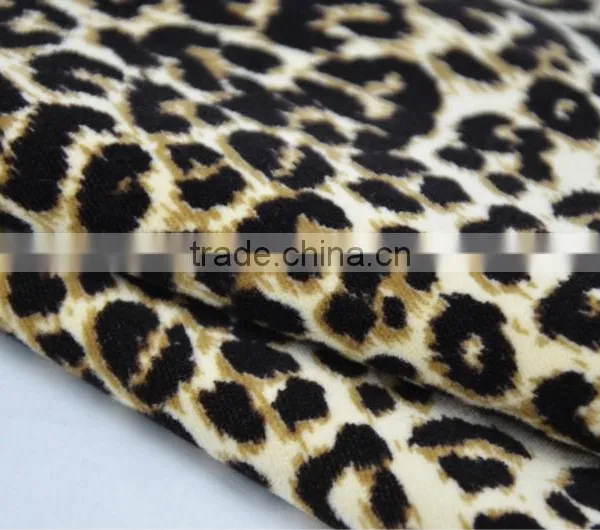 100%cotton Velvet Fabric Leopard Velvet Fabric Print Velvet Fabric