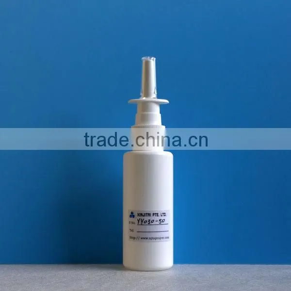 50ml HDPE Oral Spray Bottle in Cylinder Shape,with Rotatable Long Nozzle photo-5