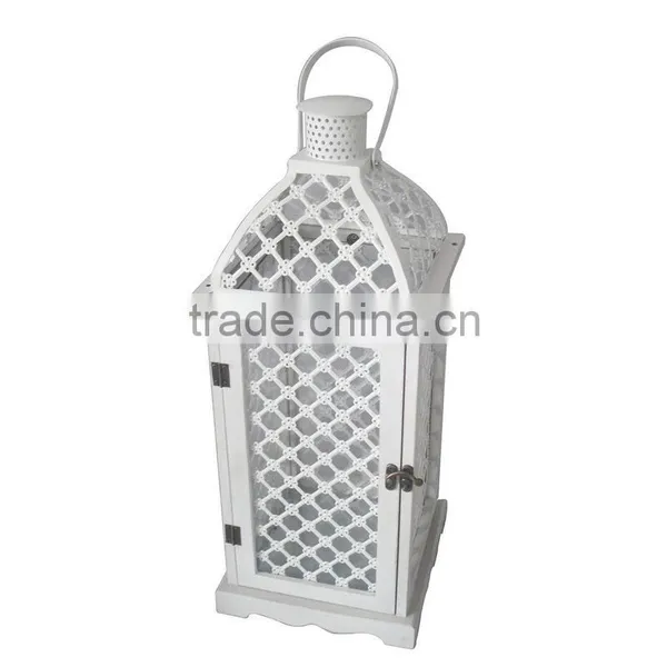 Good Looking Set of 2 Wooden Lanterns photo-2