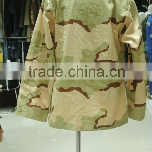 Custom Made 60% Cotton 40% Polyester Ripstop Yellow Tone Desert Camouflage USA Army Battle Dress Uniform photo-2