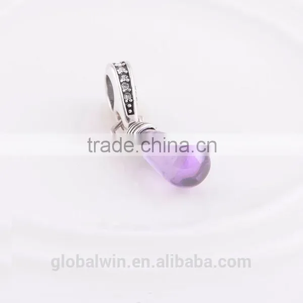 Fashion Unisex Jewelry 925 Sterling Silver European Crystal Charm Style Pendant Fit Brand Bracelet photo-2