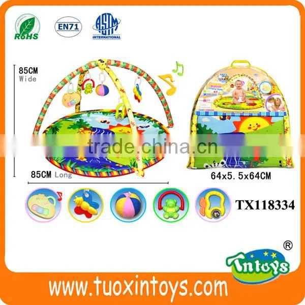 Baby Play Music Mat Crawling Carpet Kids Activities Blanket W/hanging Toys photo-6