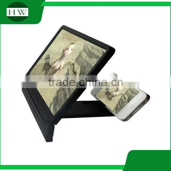 Foldable Mobile 3D Movie Amplifier For Smartphone Large Screen Video Magnifier With Mobile Phone Enlarge Holder Stand For Smart photo-2