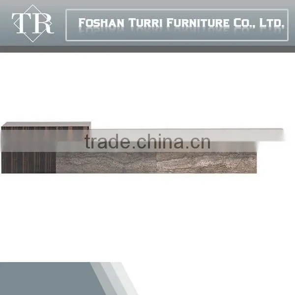 Modern White and Yellow Veins All Marble Combined Console Table photo-5