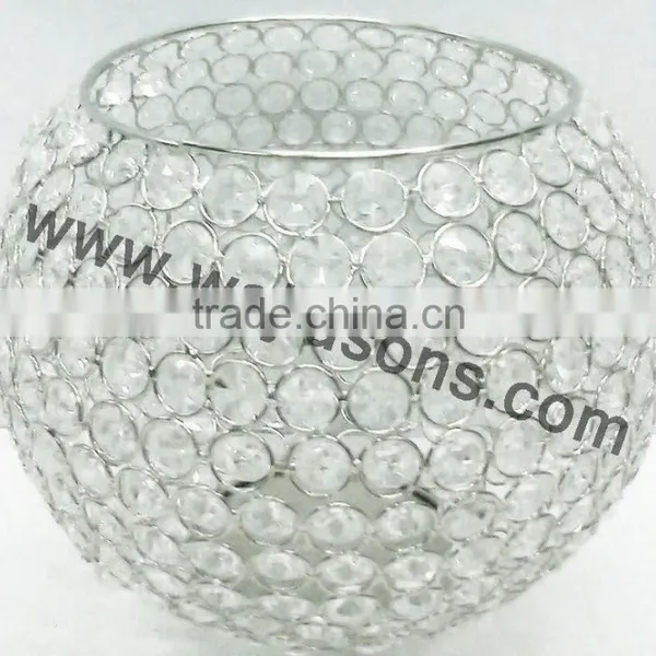 2015 FASHIONAL WEDDING CENTERPIECES HANGING CRYSTAL VOTIVE DECORATIONS photo-4