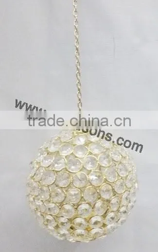 Wholesale Floor Crystal Candle Holder Stand With Hanging Crystal photo-6