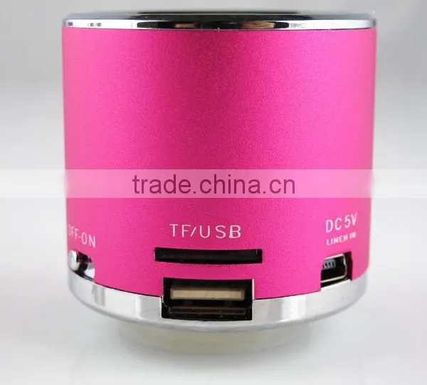 Mini Aluminum Alloy Vibration Loudspeaker Portable Mini Speaker With fm Radio Usb Charger photo-3
