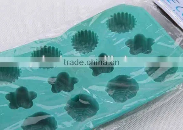 Rectangular Flower Design Silicone Ice Cube Mold/ Ice Cube Tray photo-2