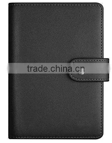 Customized Personalized Black Grain Leather Passport Holder With Card Slot photo-2