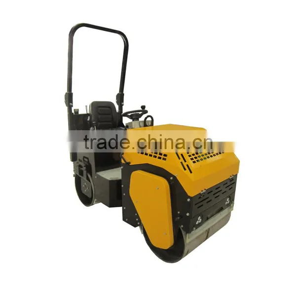 1000 kg 1500 kg Diesel Engine Ride on Tandem Vibratory Road Roller photo-3