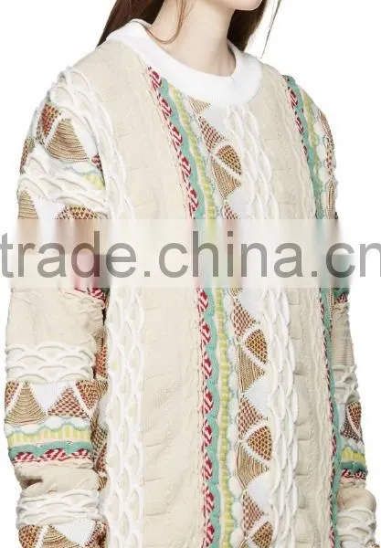 Autumn High Quality Women Jacquard Sweater Fashion Pattern photo-2