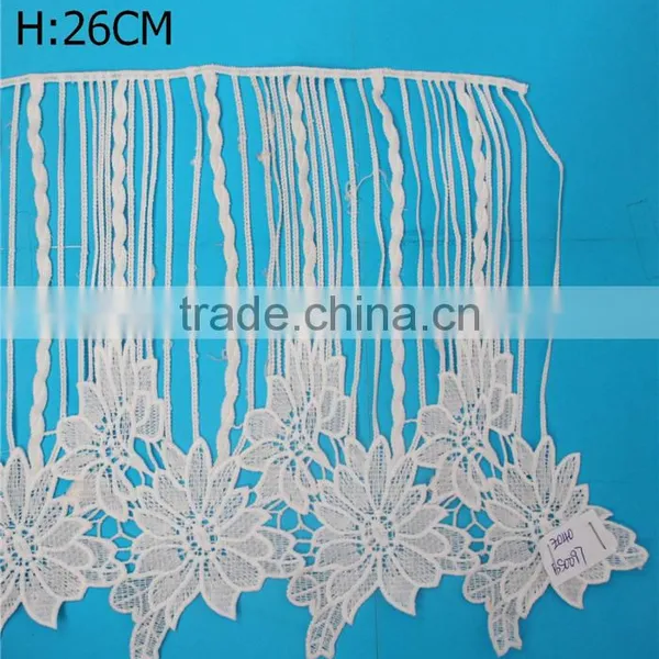 New Product Bridal Sari Border Lace Trim Schiffli Embroidery Designs
