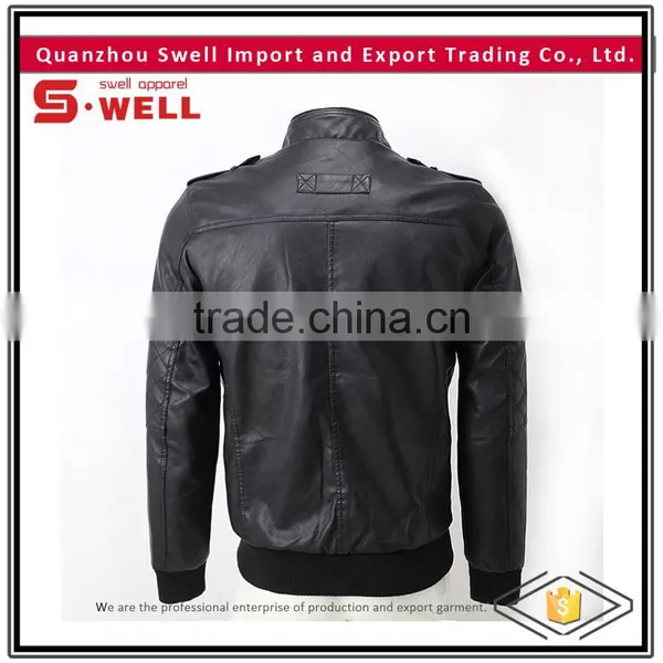 Wholesale Custom Cheap Men pu Motorcycle Jacket photo-2