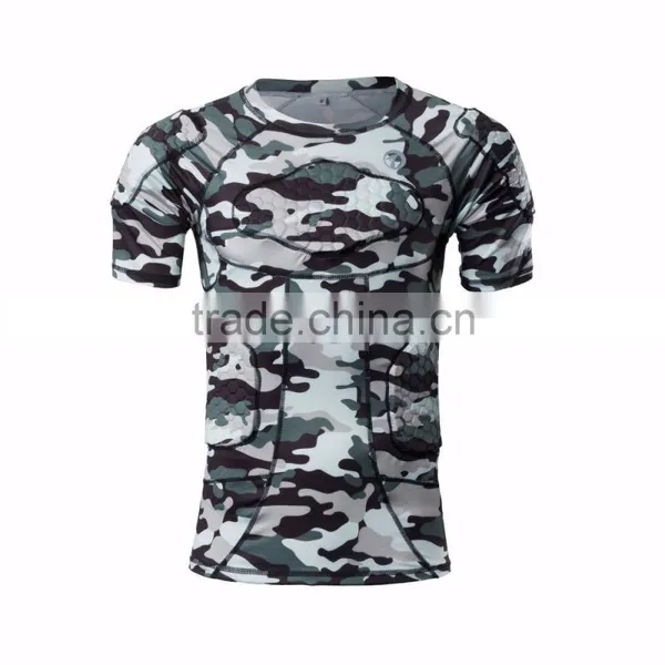 China Factory Camo Color Padded Compression Shirt photo-2