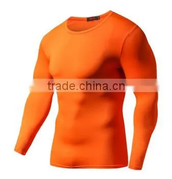 Customized 100% Polyester Moisure Wicking Men's Blank Long Sleeve Gym t Shirt photo-4