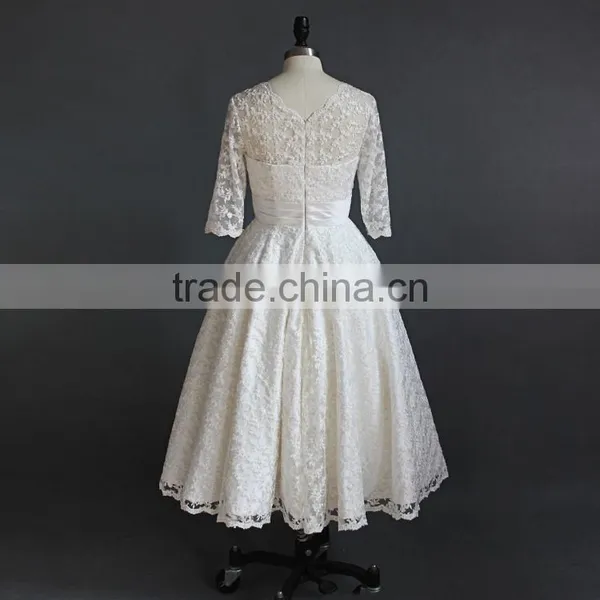White A Line Wedding Dress 2017 photo-3