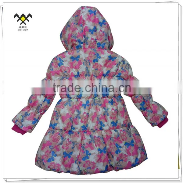 Fujian Factory High Quality Printing Packable Quilted Girl Jacket photo-2