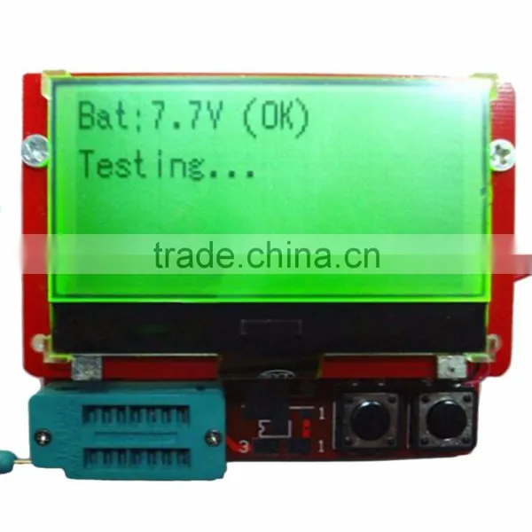 Mega328 Transistor Tester Diode Triode Inductor Capacitance ESR Meter Digital Led MOS NPN Tester Meter 12864 Graphic DC 9V photo-3