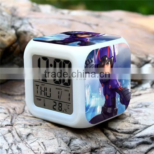 Big Hero LED Clock, Baymax Clock, Alarm Clock,Big Hero Led Clock,Digital Clock,Led Desk Clock photo-5