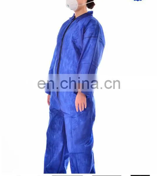 Safety pp Nonwoven Disposable Coverall Without Hood photo-6