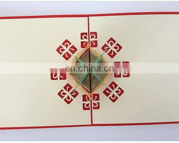 Christmas Pop up Cards Christmas Tree Merry Christmas Card for New Year Greeting Gift Card photo-3