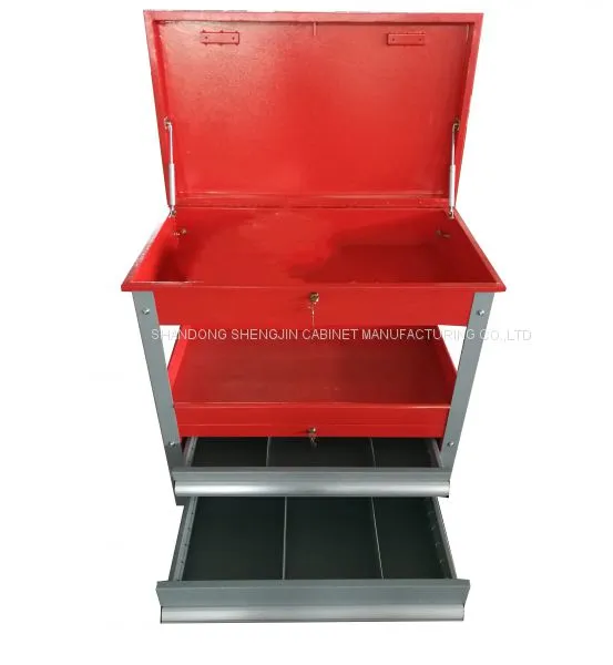 Multifunction Heavy Duty Two Drawers Tool Cart Tool Cabinet photo-2