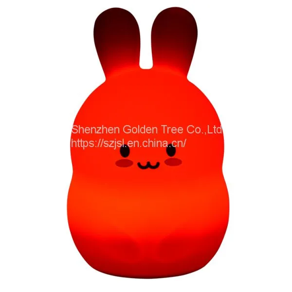 Seven Color Changing Fun Cute Rabbit Shape Led Night Lights For Kids Bedroom Decoration photo-4