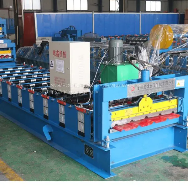 Trapezoidal Profile Roofing Iron Sheet Roofing Tile Roll Forming Equipment photo-4