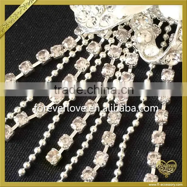 Fancy Acrylic Flower Brooch Bouquet Wedding Brooch for Women Dress FB-028 photo-3
