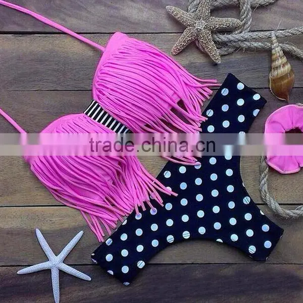 2016 Hot Sale Cheap Colorfull Sexy European Style Women's Bikini Style With Printing photo-6