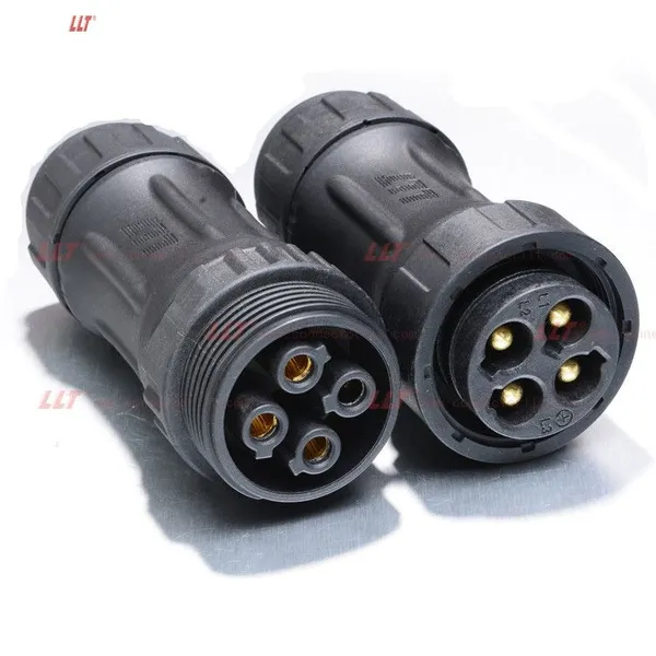 Electronic Industrial M45 4Pin Power Insulated 2 3 4 Pin Waterproof Led Connector