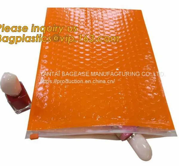 Slider Zipper Biodegradable Bubble Out Pouch Envelopes Protective Wrap Bags For Mail & Storage Bubble Mailers photo-5