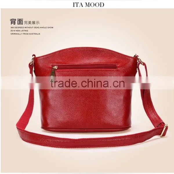 2016 Guangzhou Genuine Leather Shell Bag Shoulder Bags Handbag Messenger Bag for Women photo-4