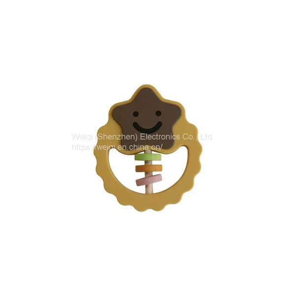 Baby Wooden Star Bed Rattles Toys Teether photo-3