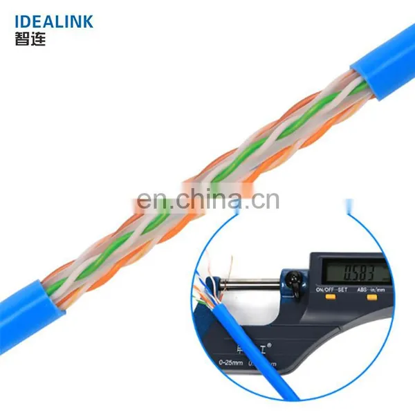 OEM Custom Network Cable Utp Cat6 Ethernet Cable Coiled 0.57mm 0.51mm Cat 6 Utp Cable With Free Sample photo-4