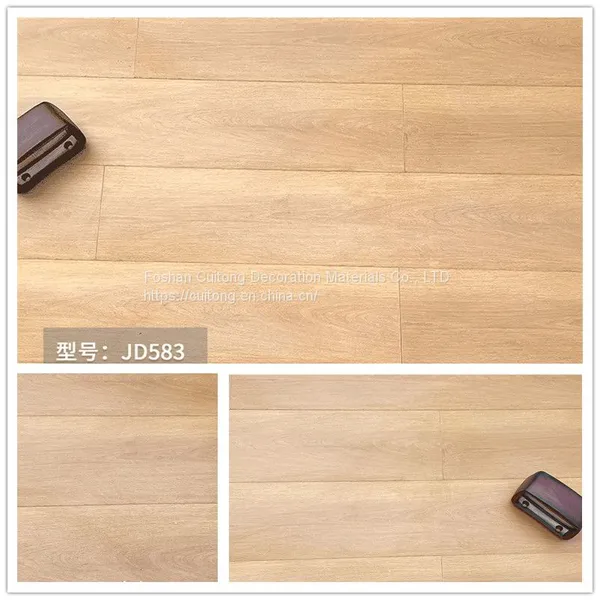 Foshan Wholesale 9mm Composite Wood Flooring Office Exhibition Hall Stores Laminate Flooring Manufacturers Direct Sales MDF Wood Flooring photo-4