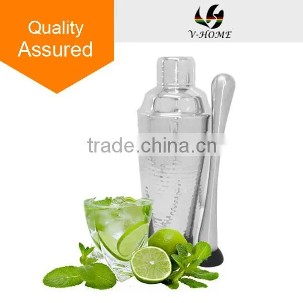 2015 Professtional Bar Shaker Bottle, Unique Shape Cocktail Shaker, Handmade Stainless Steel Wine Shaker