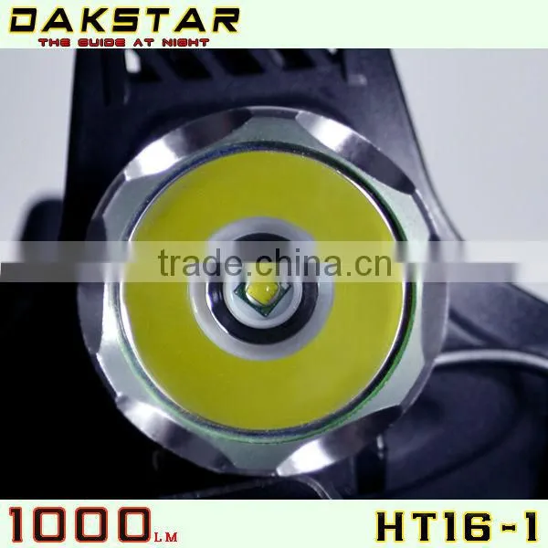DAKSTAR XML T6 HT16-1 1000LM 18650 Rechargeable High Power Aluminum Headlamp LED With CREE